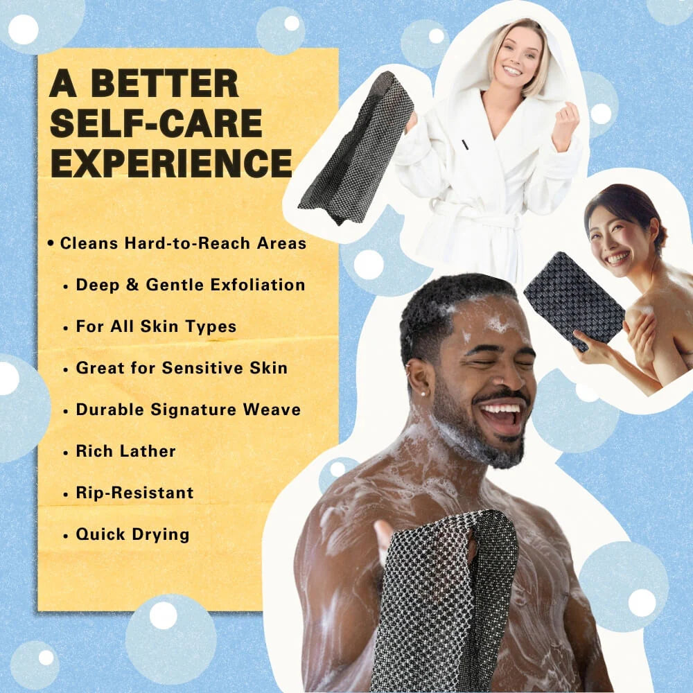3 Exfoliating Shower Towel