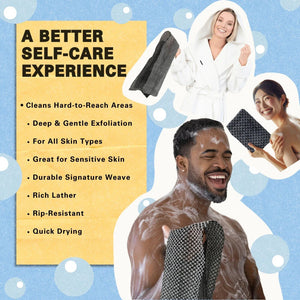 3 Exfoliating Shower Towel